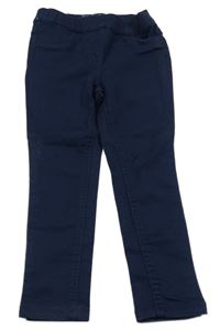 Tmavomodré plátenné tregíny Pocopiano