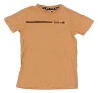 Broskové tričko s logem Cars Jeans 