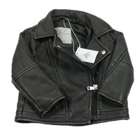 Nové - Černý koženkový podšitý křivák Primark