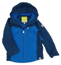 Petrolejovo-modrá funkční šusťáková jarní bunda s kapucí Regatta