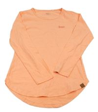 Neónově oranžová tunika s nápisom Yigga