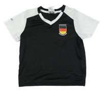 Černo-bílý fotbalový dres Deutschland