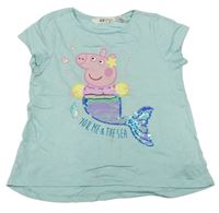 Mátové tričko s Peppa Pig s překlápěcími flitre H&M