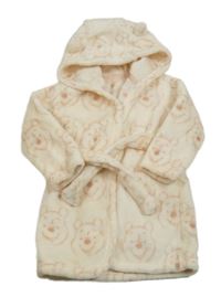 Světlepudrový plyšový župan s Pú a kapucňou s uškami George