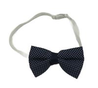 Tmavomodrý slavnostní motýlek s tečkami 