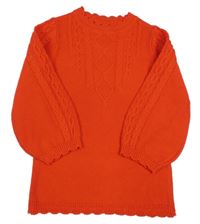 Červený dlhý sveter so vzorom PRIMARK