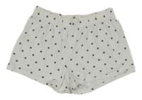 Bielo-tmavosivé bodkovaná é kraťasy F&F