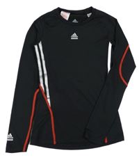 Černé funkční sportovní triko Adidas