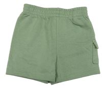 Khaki teplákové kraťasy s kapsou s logem converse