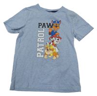 Svetlomodré melírované tričko s PAW PATROL nickelodeon