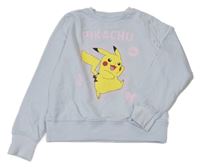 Svetlomodrá mikina s Pikachu