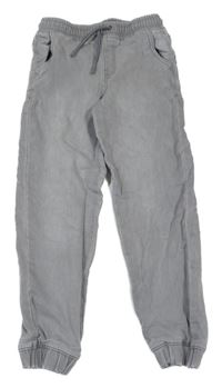 Šedé jogger cuff teplákové rifle Denim Co.
