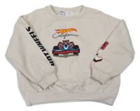 Smetanová oversize mikina s formulemi - Hot Wheels ZARA