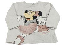 Svetlobéžová melírovaná mikina s Minnie H&M