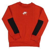 Červená mikina s logem Nike Air