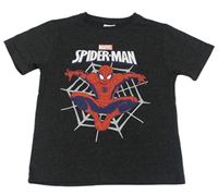 Antracitové melírované tričko se Spidermanem Marvel