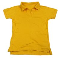 Hořčicové polo tričko