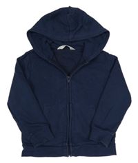Tmavomodrá prepínaci mikina s kapucňou H&M