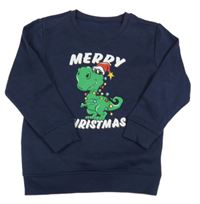 Tmavomodrá mikina s dinosaurom Dunnes