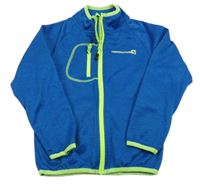 Modrá melírovaná thermo prepínaci mikina