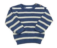 Modro-bílý pruhovaný svetr Primark