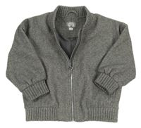 Sivá melírovaná podšitá bunda F&F