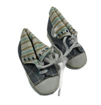 Tmavomodro-biele cápačky s nášivkou vel. 17