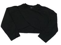 Čierna crop mikina LC Waikiki