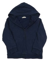 Tmavomodrá prepínaci mikina s kapucňou H&M