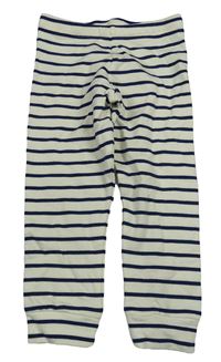 Béžovo-tmavomodré ľahké tepláky M&S