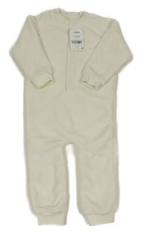 Nové - Smotanový chlpatý overal Next