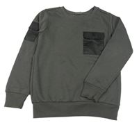 Antracitová mikina s šušťákovou vreckom Y.F.K.