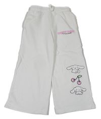 Smetanové široké tepláky s Cinnamoroll
