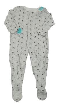 Nové - sivý vzorovaný overal s ovcemi zn. Primark