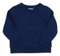 Tmavomodrá mikina s písmenem