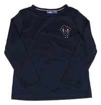 Tmavomodré thermo tričko s mrakem Lupilu