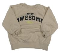 Smotanová mikina s nápisom M&S