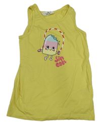 Žltý top s nanukem H&M