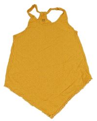 Okrový vzorovaný top Yigga