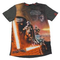 Tmavošedé tričko se StarWars Rebel