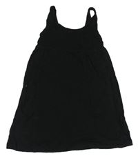 Čierna šatová tunika s vreckom H&M