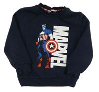 Tmavomodrá mikina s Kapitánem Amerikou Primark