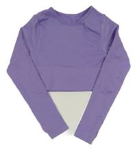 Fialové športové crop tričko Primark
