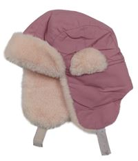 Růžová šusťáková beranice s kožešinou M&S