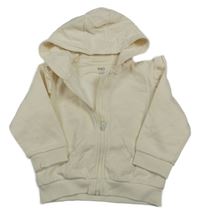 Smotanová prepínaci mikina s volánikmi a kapucňou M&S