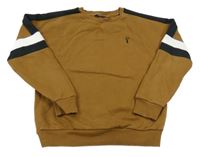 Hnedo-čierno-biela mikina Next