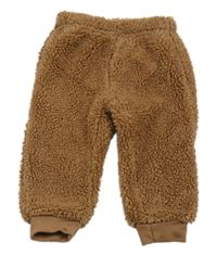 Hnedé huňaté tepláky Ergee