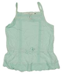 Svetlomodrý top s výšivkami H&M
