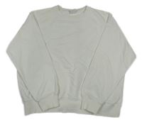 Biela oversize mikina Zara