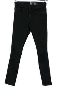 Dámske čierne skinny rifle s dierami Only